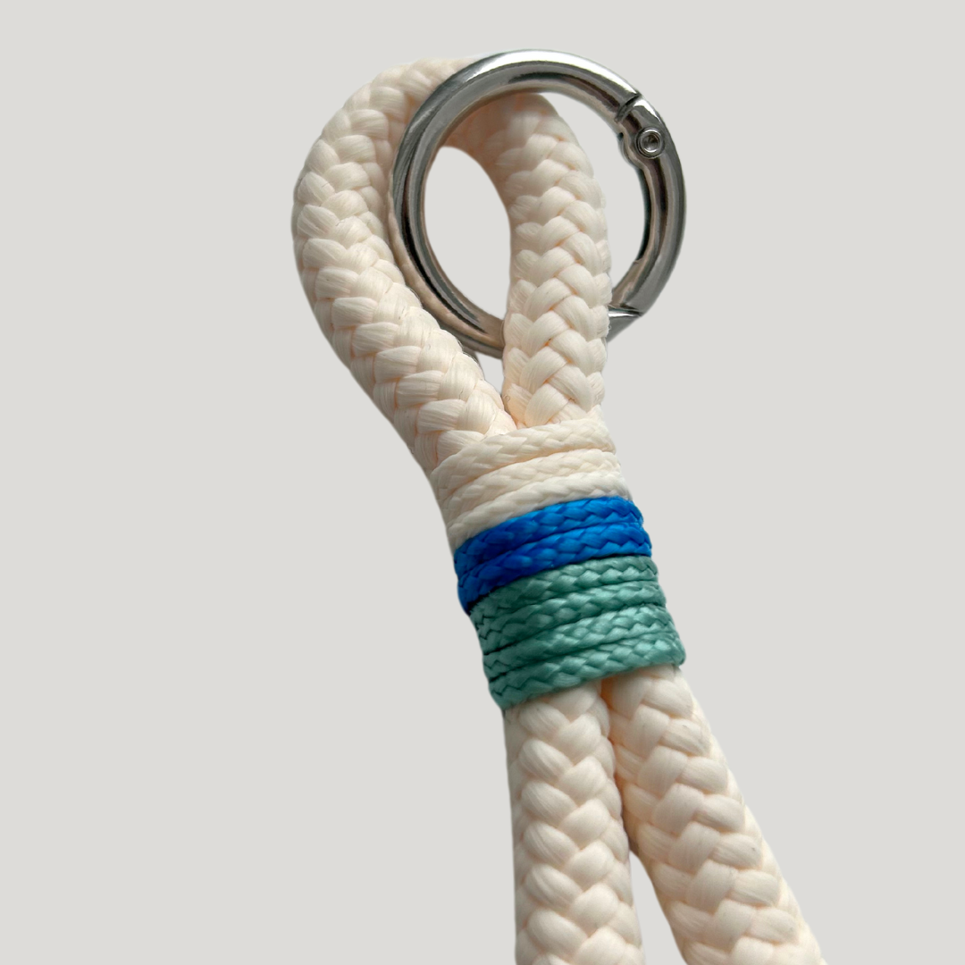 Vera Loop Keychain- Cream white