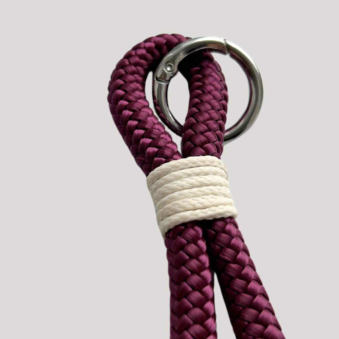 Vera Loop Keychain- Aubergine (Dark purple)