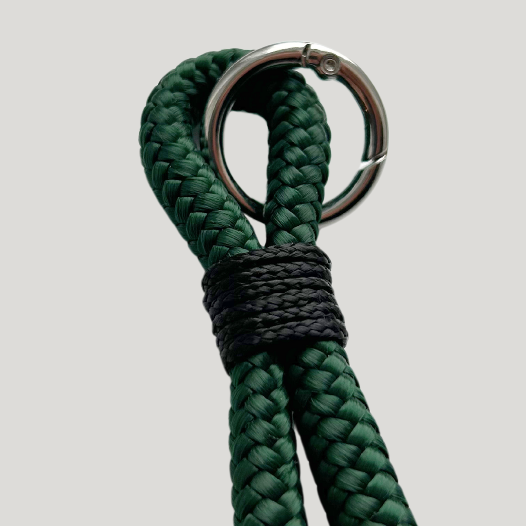 Vera Loop Keychain- Dark green